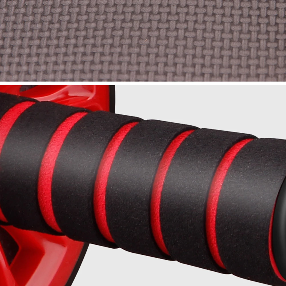 

Double Wheel Abdominal Exercise Roller Abdomen Training Roller Mute Black Fat Burning Endurance Training for Men Women