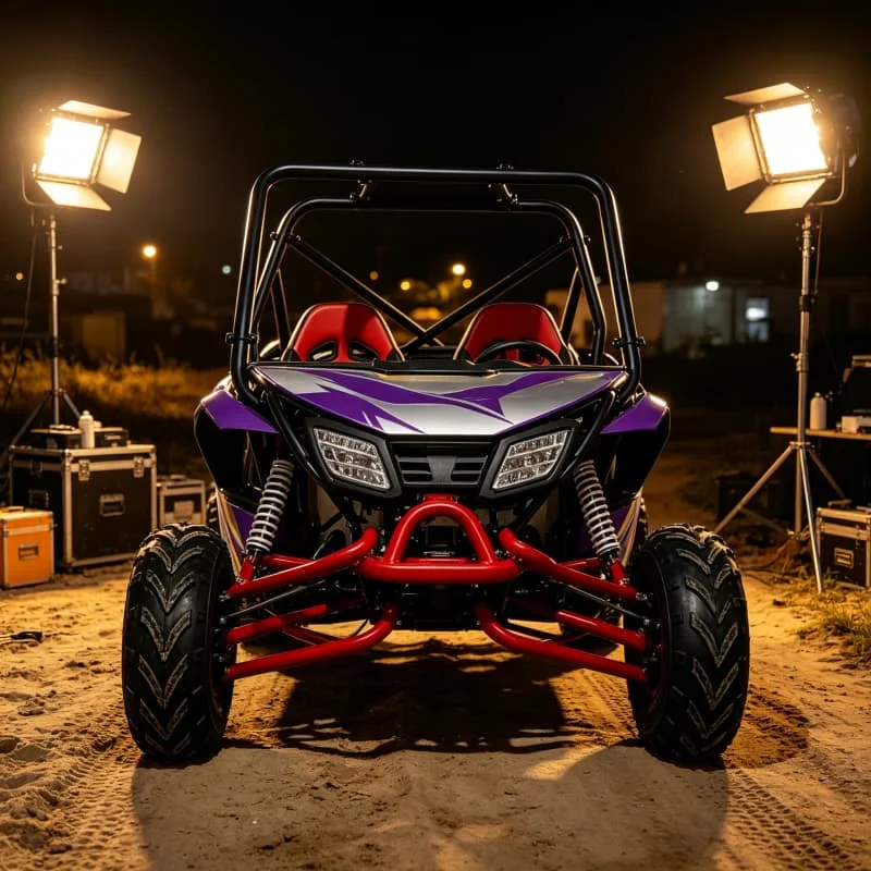 2 Seater Beach Buggy 200cc 4x4 Gas Powered Off Road Vehicle Seat Belts Safety Harness For Sand Trail Riding Customized