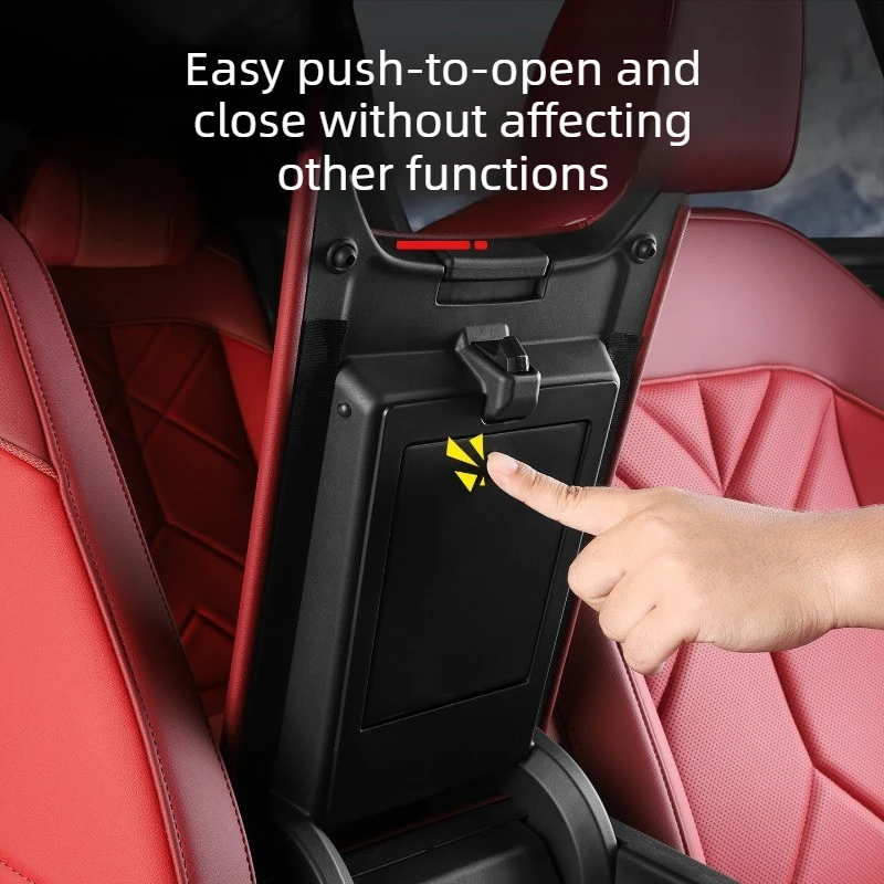 

Hidden Privacy Storage Box Armrest Organizer Tray Center Console Interior Accessories for 2025-2026 BMW X3