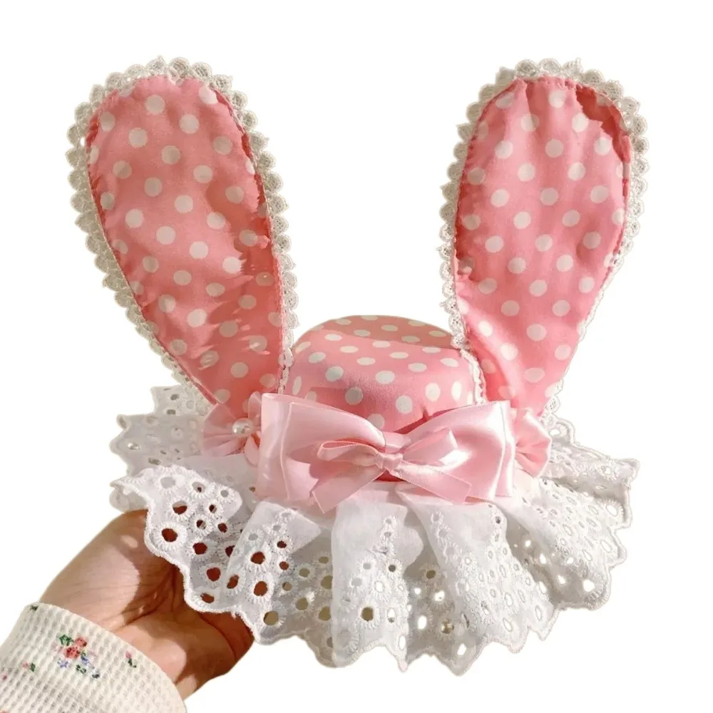 

Lightweight Anime Bows Hair Clip Nonslip Design Breathable Fabric Sweet Barrettes Easy to Wear Secure Grip Lolita Headgear