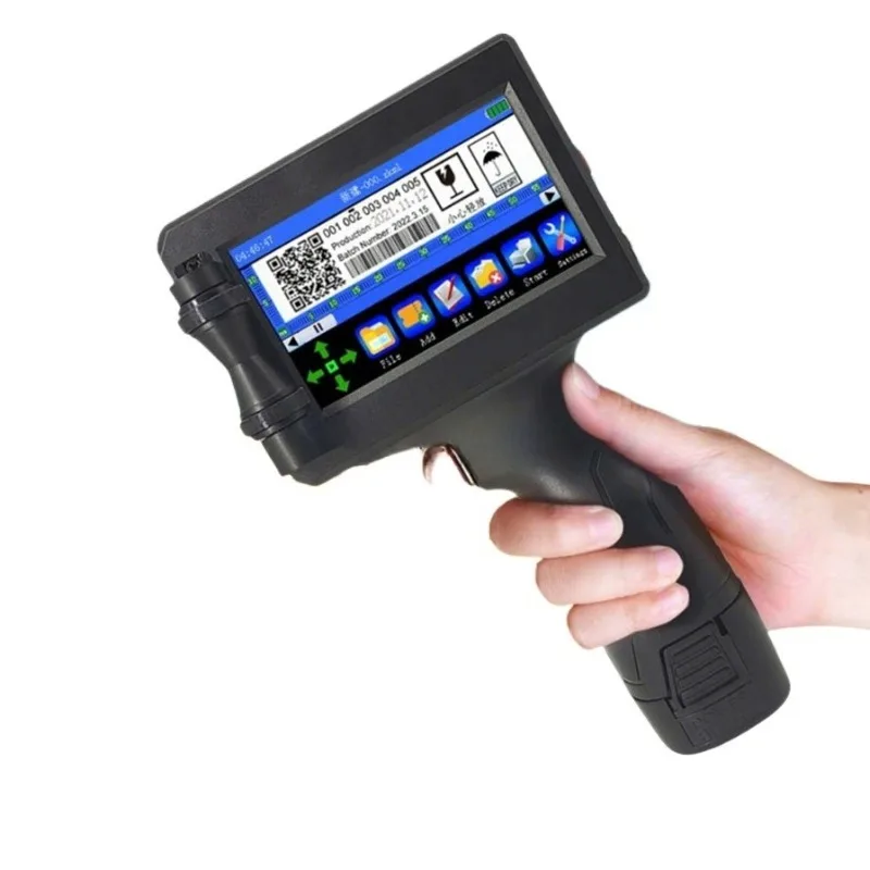 Bottle inkjet printer gun Handheld inkjet printer gun 600dpi 12.7mm for Pvc tube machine to print text and logos