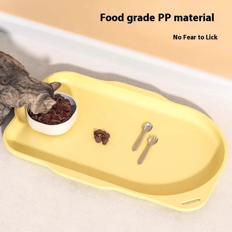 Tapis de repas spécifique pour chat, imperméable et antidérapant, tapis de nourriture pour bol pour chat, grand tapis de repas pour chien, assiette à manger, tapis de bassin de nourriture pour chat