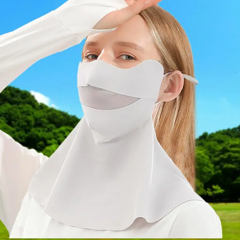 Máscara protetora de proteção UV respirável para homens, lenço facial, polainas de sol e pescoço, proteção solar