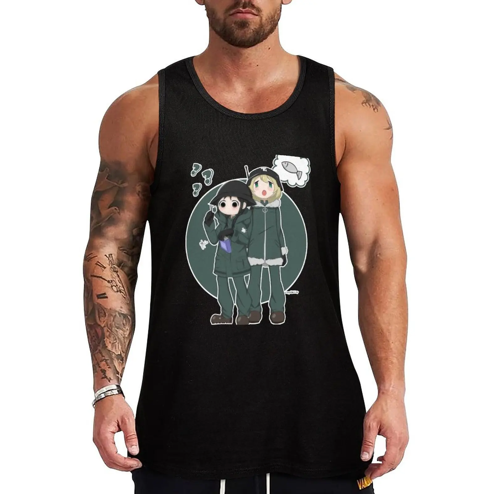Chito & Yuuri Tank Top Quick Dry Running Tank Top Sleeveless Sports Shirt