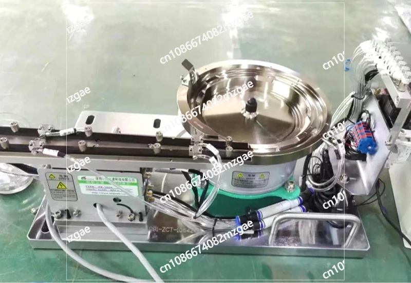 Fully Automatic Vibrating Feeder with Precision Aluminum Tray, Multi-Purpose Sorting System for Nuts & Caps