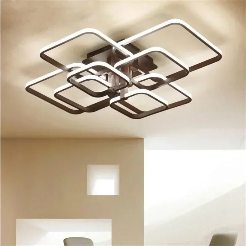 

Modern Led Ceilght Light Remote Control Acrylic Lights for Living Room Bedroom Home Chandelier Ceiling Fixtures