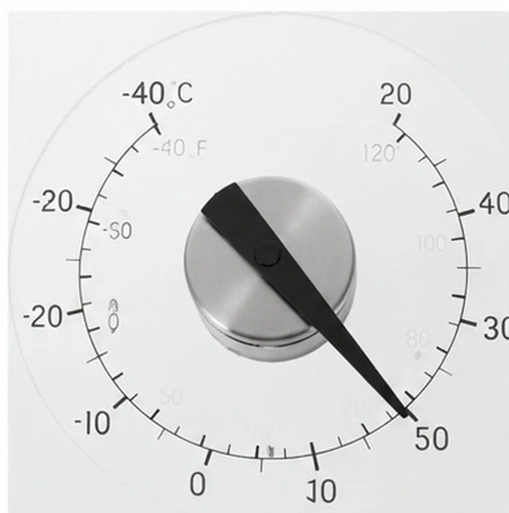 Door Window Thermometer Waterproof Round .3 Inch Acrylic Waterproof Indoor Outdoor Self-Adhesive Outdoor Temperature Meter