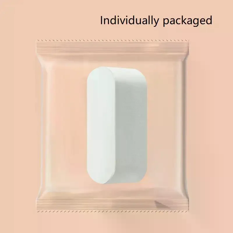 10 قطعة إسفنجة ماكياج لينة للاستخدام الرطب والجاف الأبيض نفخة الأساس المخفي تلطيخ مسحوق نفخة أداة التجميل