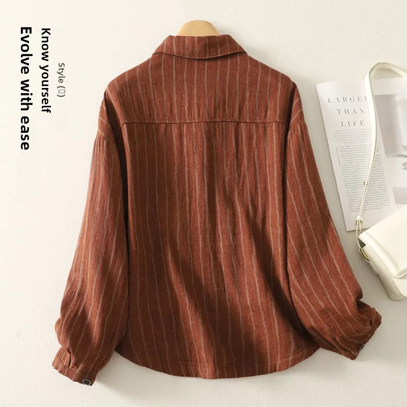 Faionable versátil primavera outono feminino jaet solto casual idade-defng casaco com grandes kets aberto cardigan topo