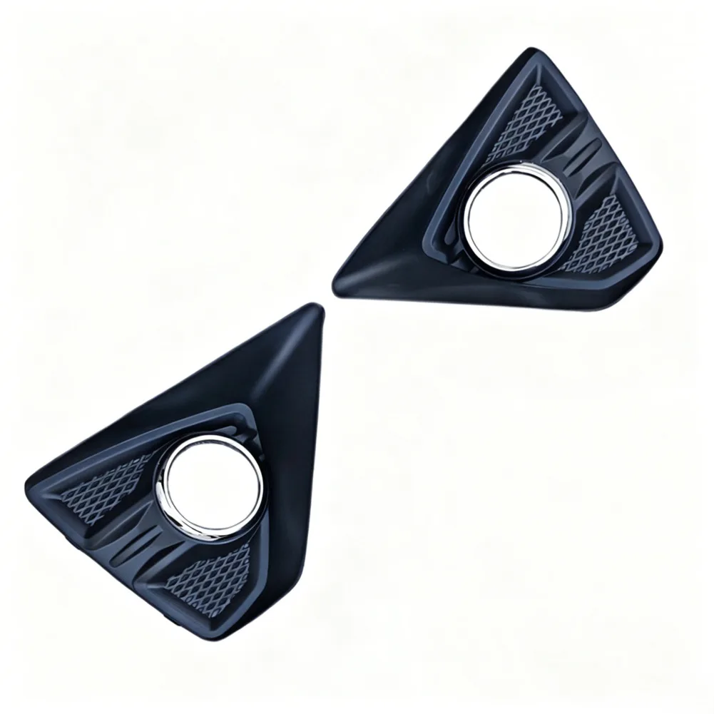 For Daily Driving Fog Light Cover Headlight Surround Direct Oem Replacement Pre Drilled Holes Sleek Black Finish