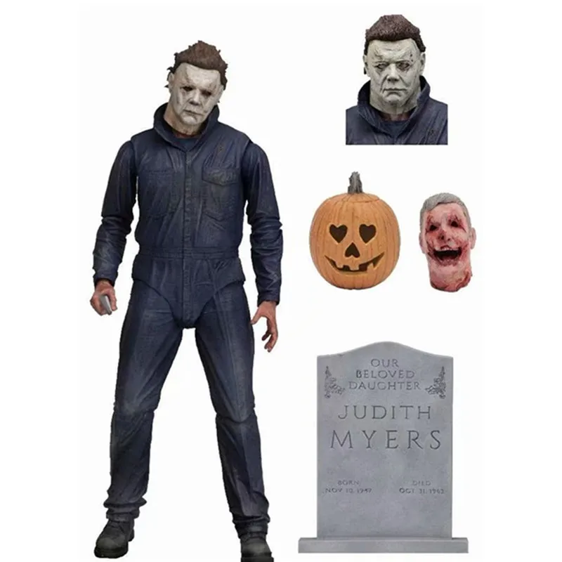 

2018 Edition Halloween Figure Michaelmyers Anime Figures 7 Inches Pvc Statue Collection Model Dolls Kids Birthday Toys Gifts