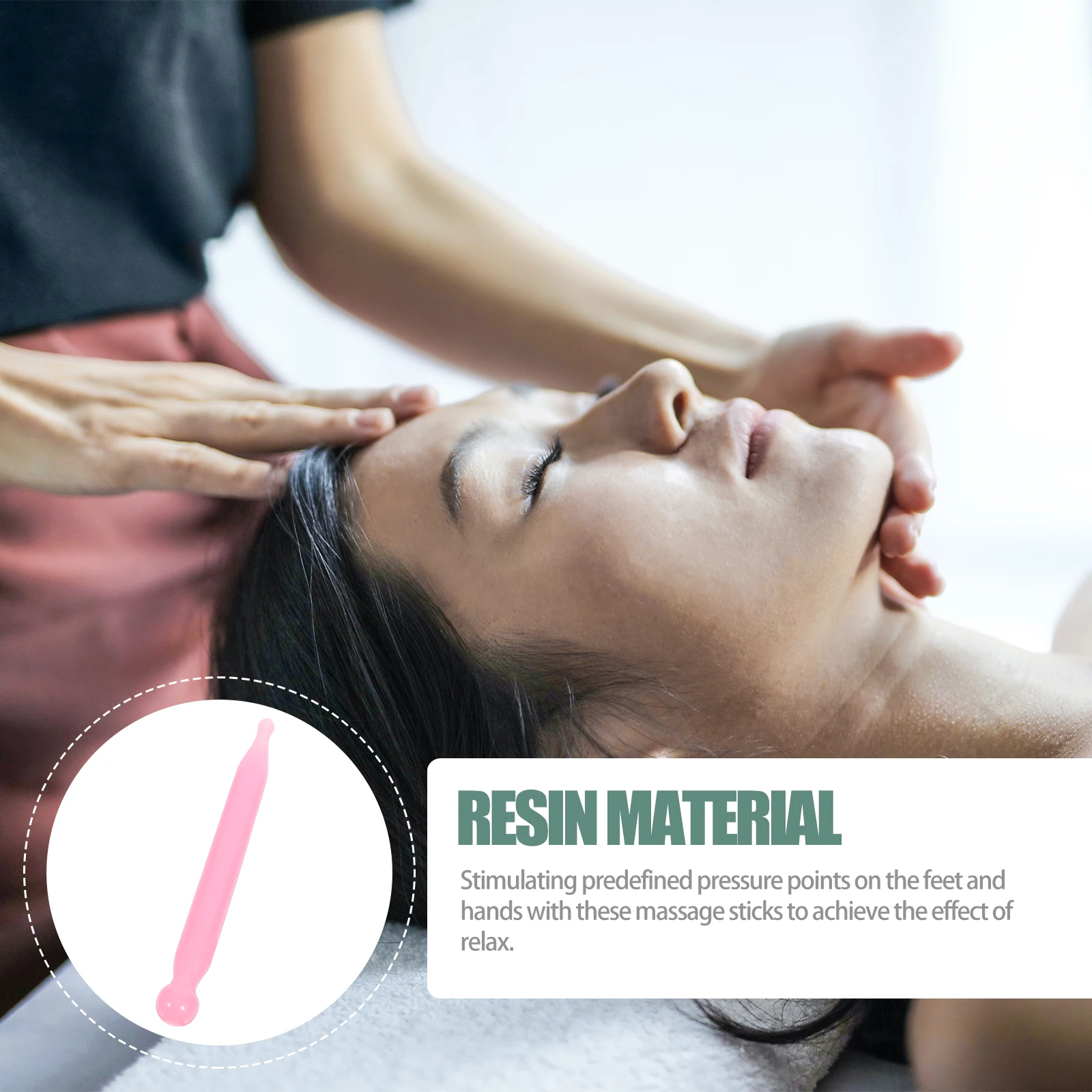 

Портативный акупунктурный массажер, полимерная массажная палочка для расслабления рук, компактный, легкий, для путешествий, ручной для ног