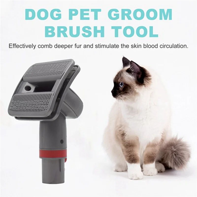 Promotion!Pet Grooming Kit With V6 Converter For Dyson V7 V8 V10 V11 V15 Vacuum Cleaner Accessories Pet Hair Brush Shedding Tool