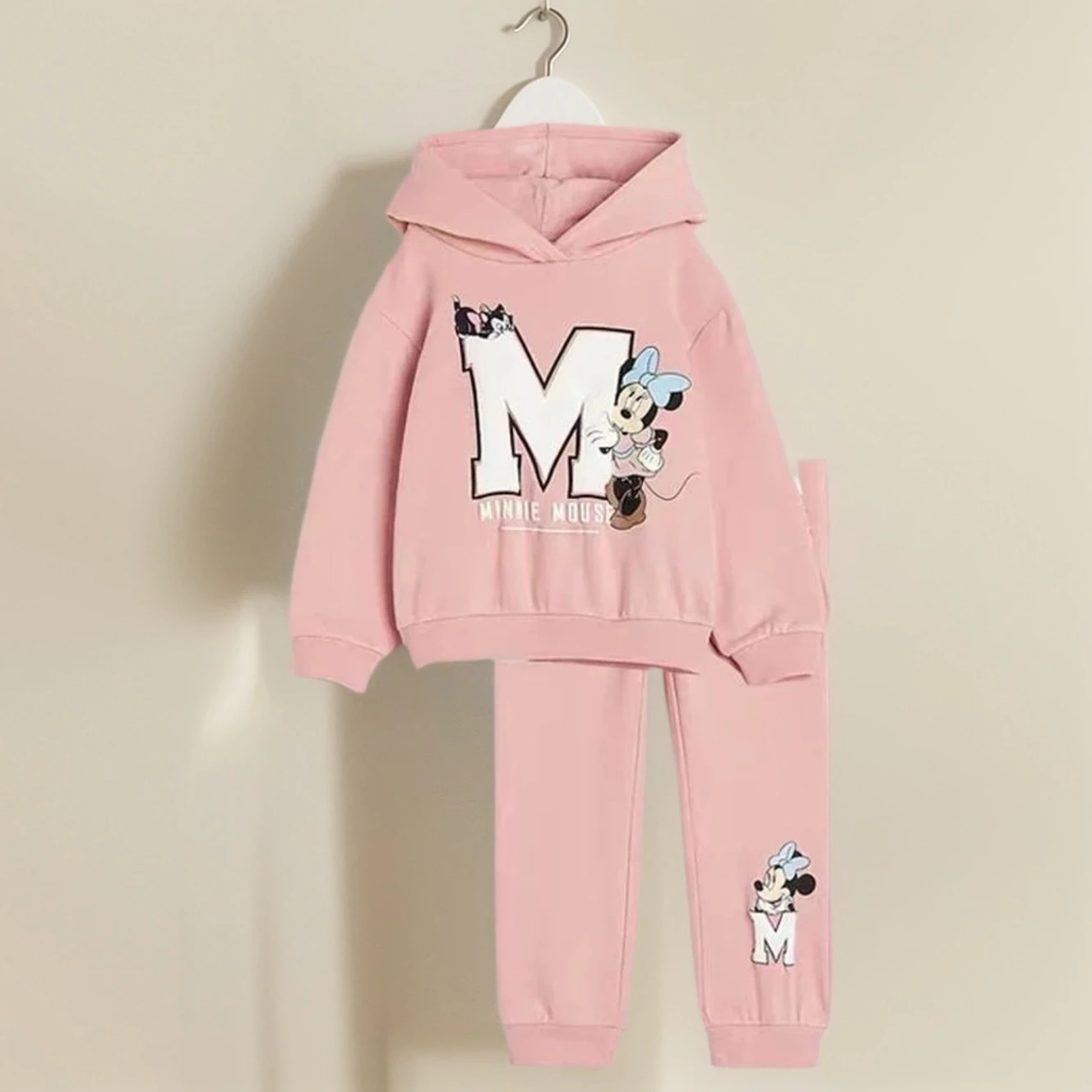 أزياء ديزني ميني ماوس الاطفال مقنعين 2 قطعة الدعاوى الخريف عارضة العصرية طفل الملابس ل 0-6 سنة طفل الفتيات الملابس #3