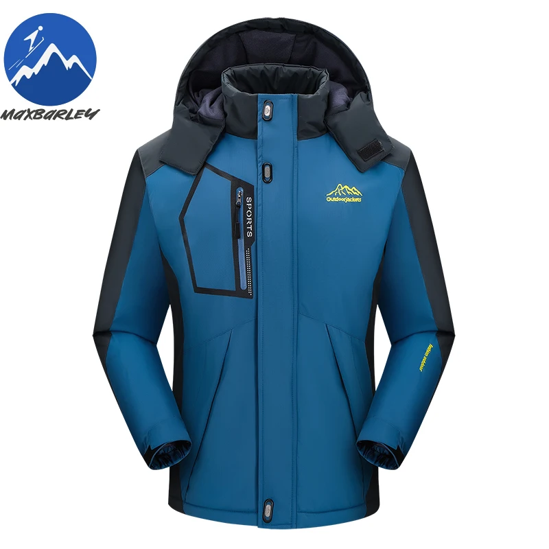 

Мужская стеганая куртка Maxbarley, 2025 г., утолщенное теплое пальто для альпинизма на открытом воздухе, повседневные дорожные морозостойкие зимние куртки с капюшоном