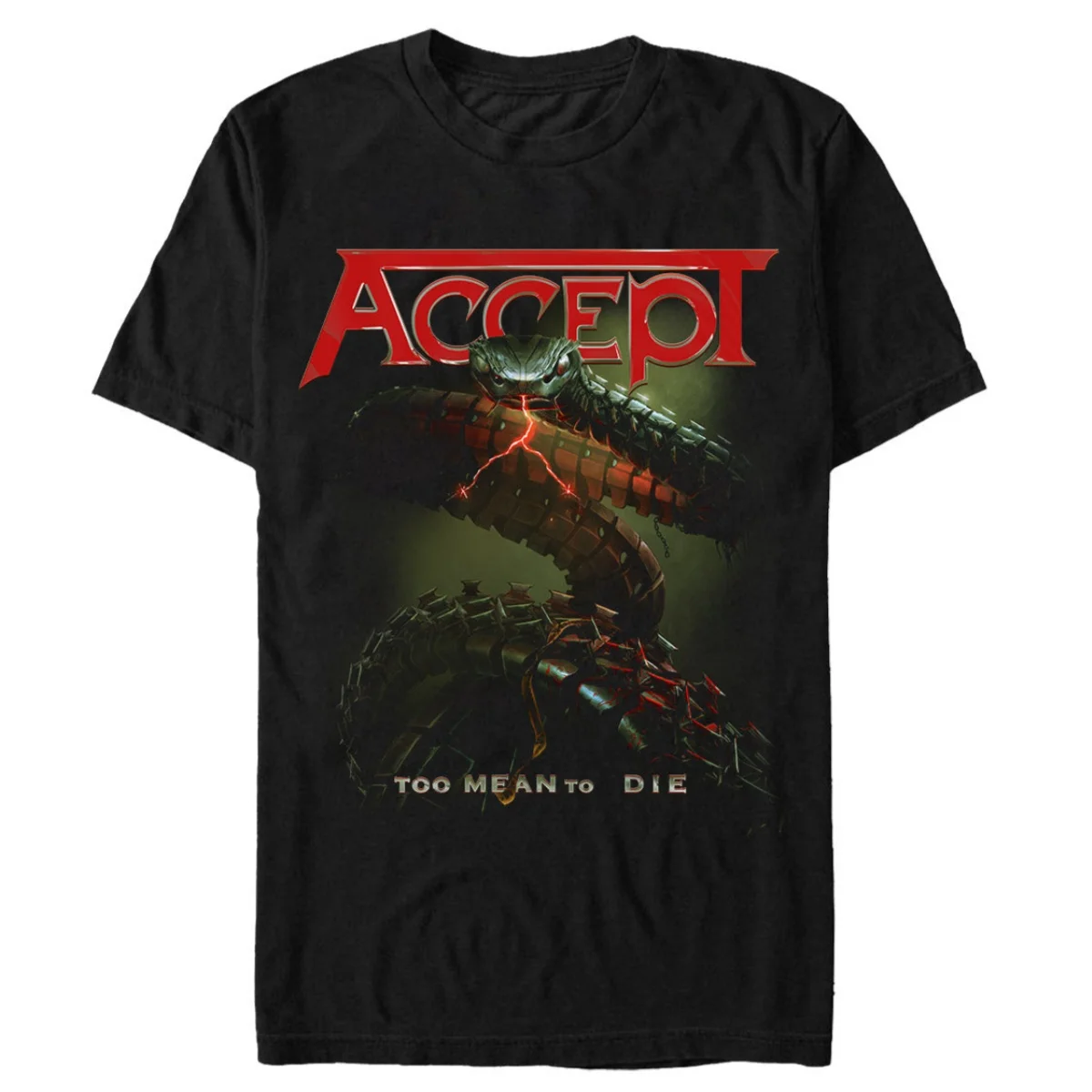New Accept Graphic Cotton Band T-shirt Unisex Summer Short Sleeve Fashion Brand Tee Luxury Casual Vintage Tees