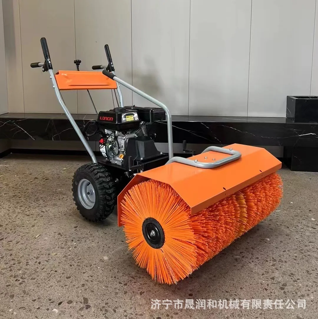 Small hand push snow plow, residential property winter road snow plow