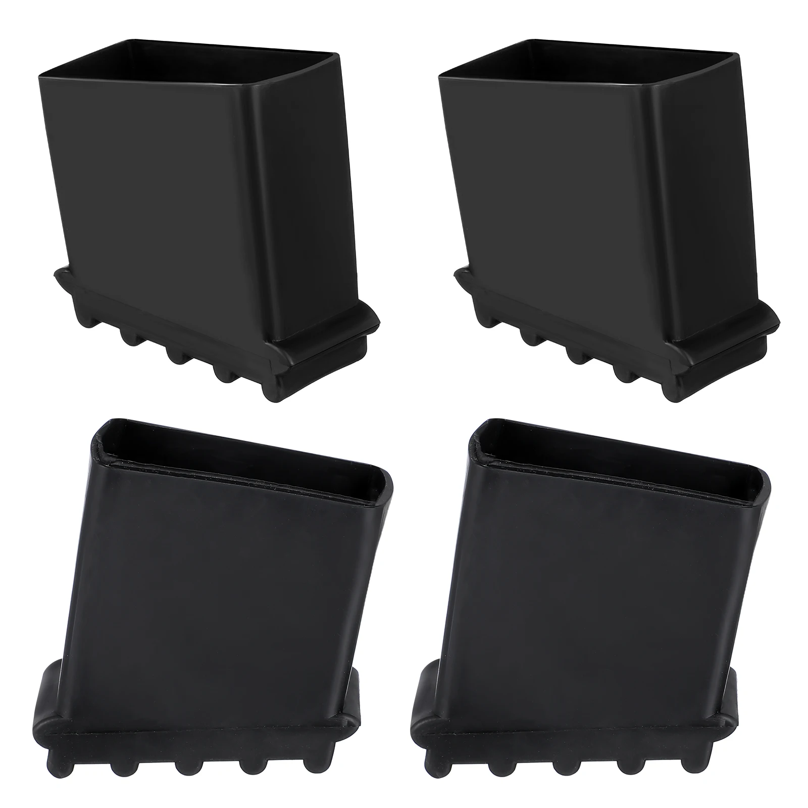 

4Pcs Step Ladder Foot Covers Heavy Duty Non-Slip Rubber Pads Replacement Ladder Feet Mats for Enhanced Safety Black