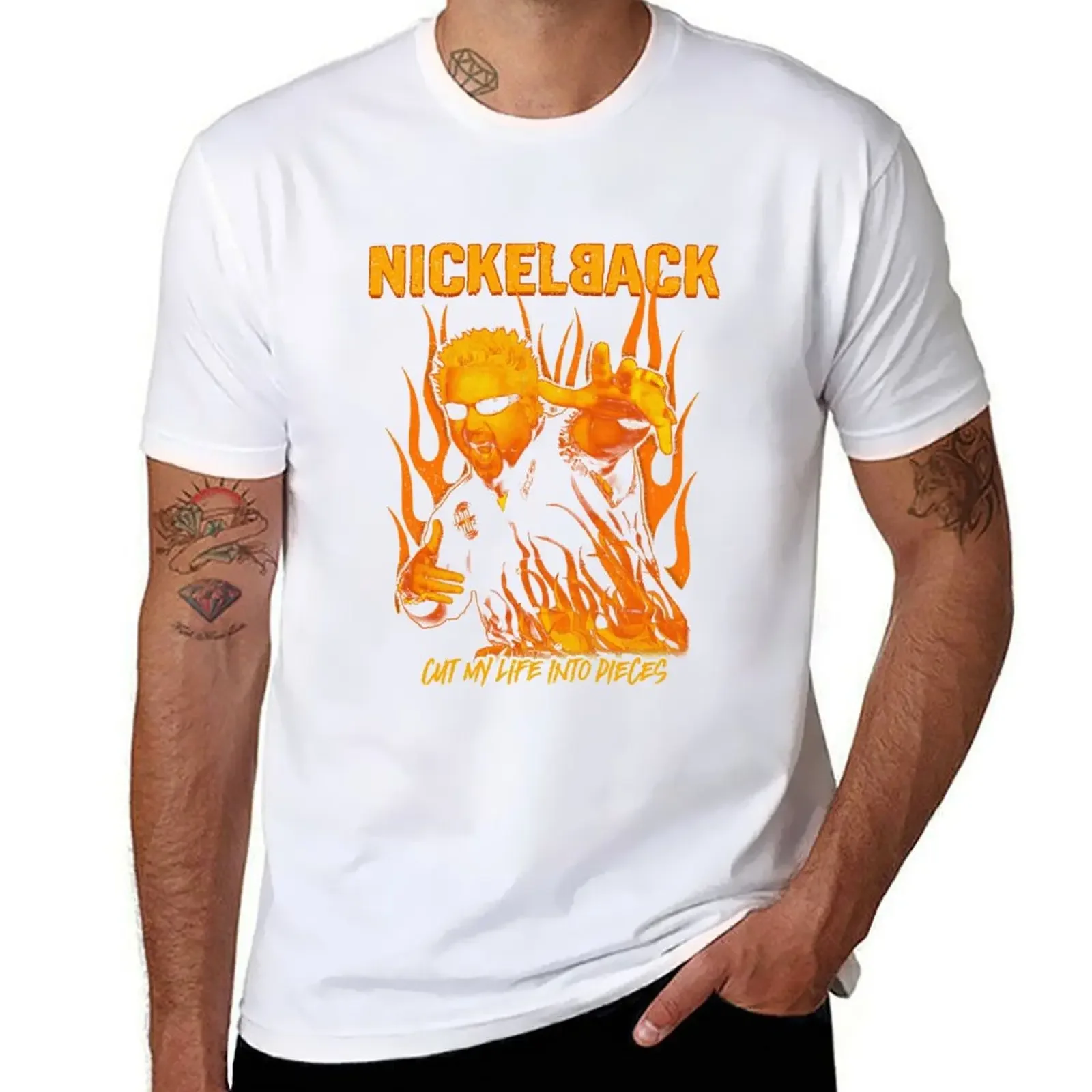 

HOT Price Drop Nickelbaeck0 Guy Fieri Papa Roach Bootleg 5.3 oz. T-Shirt fashion shirts T-shirts man mens funny t shirts