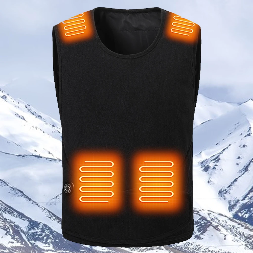 

11-зонный жилет с USB-подогревом, зимние куртки с электрическим подогревом, жилет для мужчин и женщин, катание на лыжах, пеший туризм, кемпинг