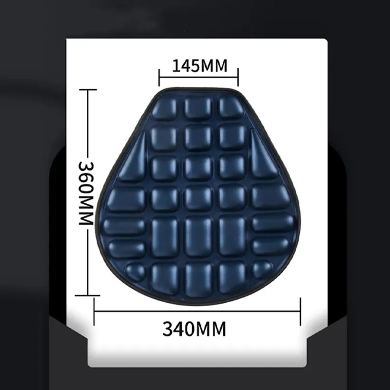 SEAMETAL Motorcycle Seat Cushion Black Foam Soft Comfortable Breathable Seat Covers Mats Motorcycles Electric Bike Accessories