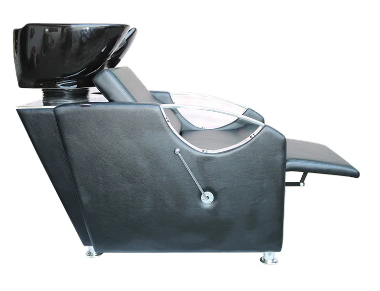 Hair Salon Furniture Back Washing Unit Salon Ceramic Basin Beauty Shampoo Chair Shampoo Bed