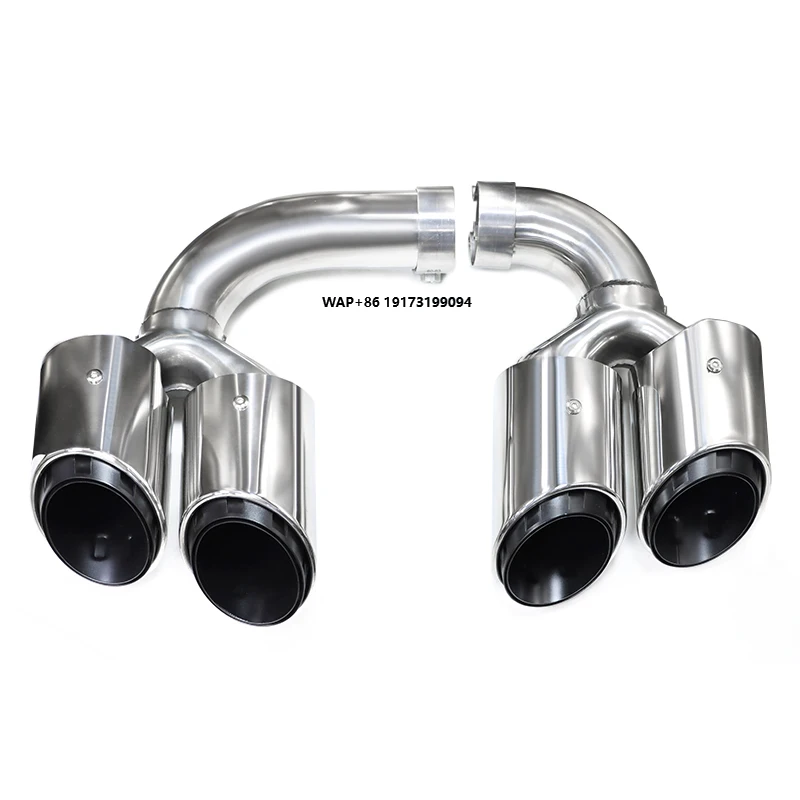 

Car Exhaust Pipes for porsche-Cayenne 9Y0 Hybrid Upgrade Stainless Steel Exhaust Tips Performance System Quad Muffler Tips