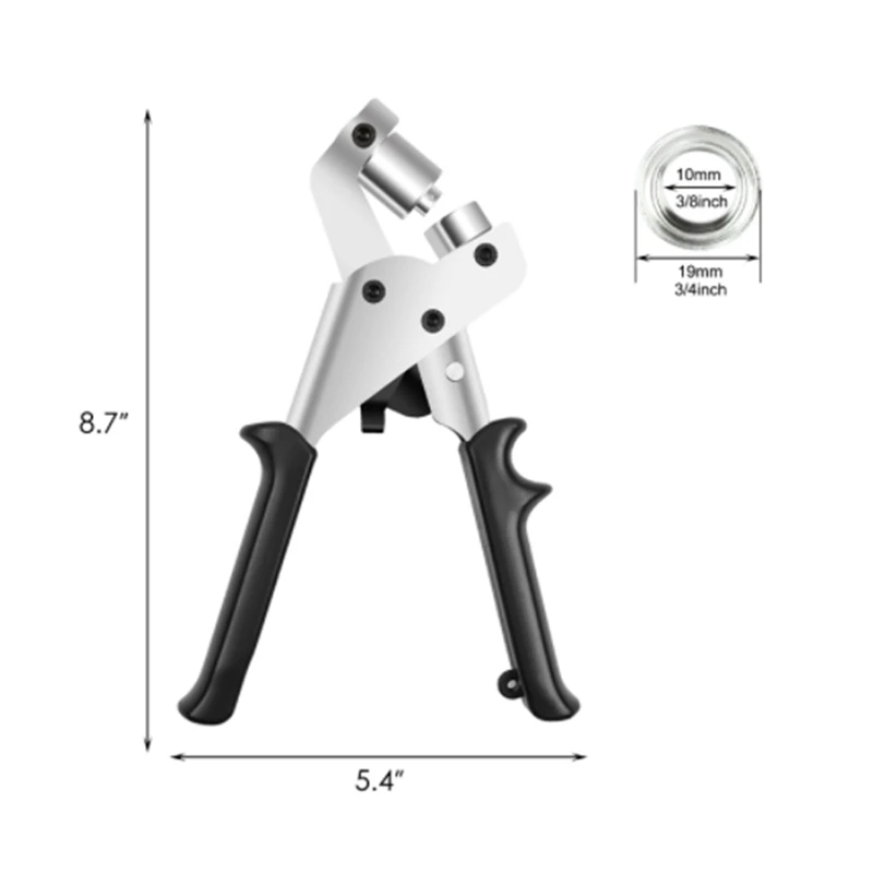 金属製アイレット設定ツールセット、取り付けツール付きグロメットキット、革工芸品DIYプロジェクト