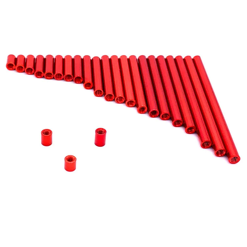 10pcs 5~100mm M3 D5 Aluminum Spacer Column Black/Red Screw posts for DIY RC FPV Drone Quadcopter Multirotor Frame Accessories