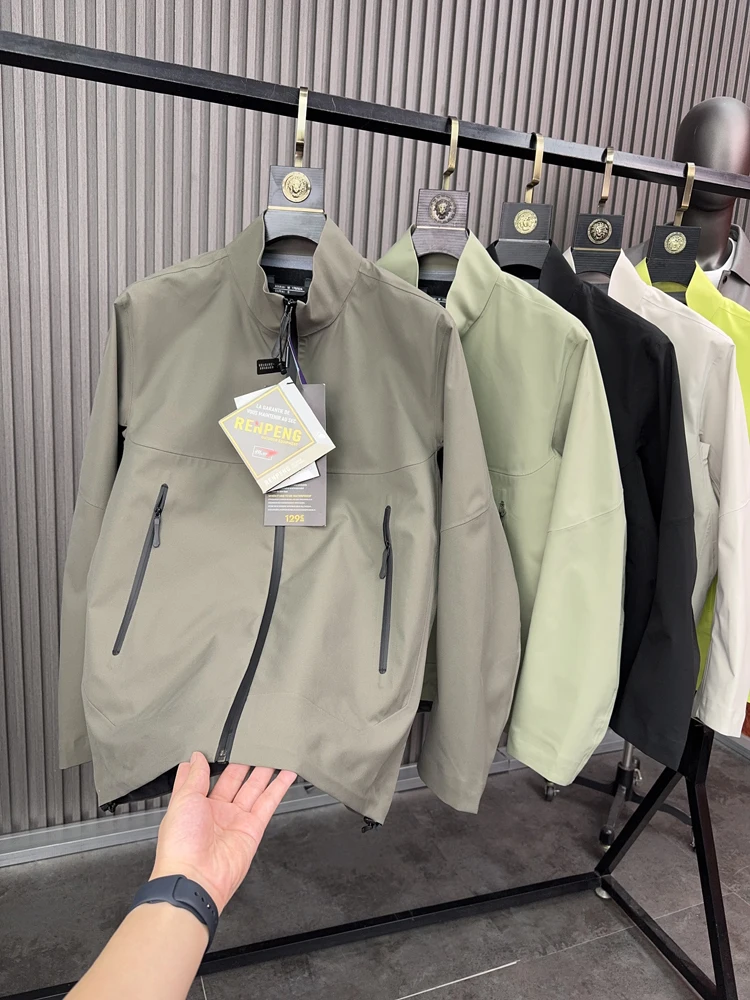 

Svip Xiong 300 Men's Outdoor Casual Jaet Windproof Comfortable Hooded Faion Urban Sle Long Sve Autumn Winter Coat