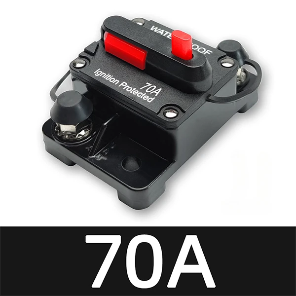 20A bis 300A 12V-48V Leistungsschalter Power Protect Sicherung Trolling mit manuellem Reset Wasserdicht Auto Boot Handbuch 30A 80A 100A 300A