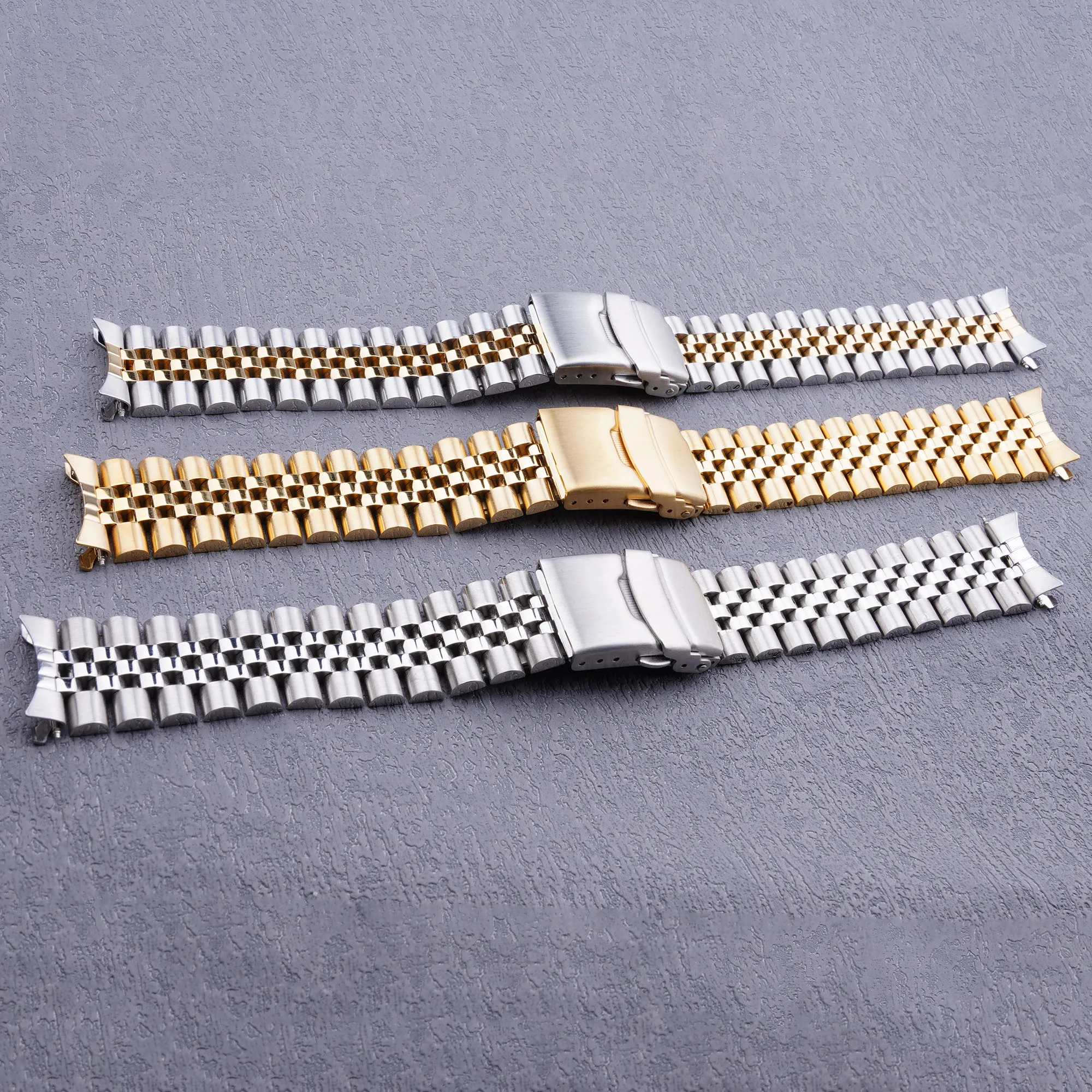 19mm Watch Band Hollow Curved End Solid Screw Links Bracelet For Seiko 5 SNXS73K1 SNXS75 SNXS77 SNXS79K1 SNX79J1 Luxury Style