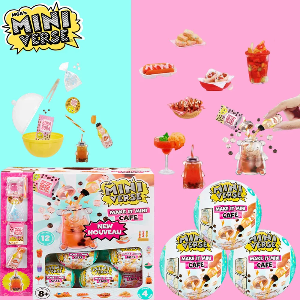 MGA's Miniverse Make It Mini Cafe Série 4 Taco Bell Mystery Pack: o divertido mundo do Miniverse, brinquedos surpresa de resina DIY.
