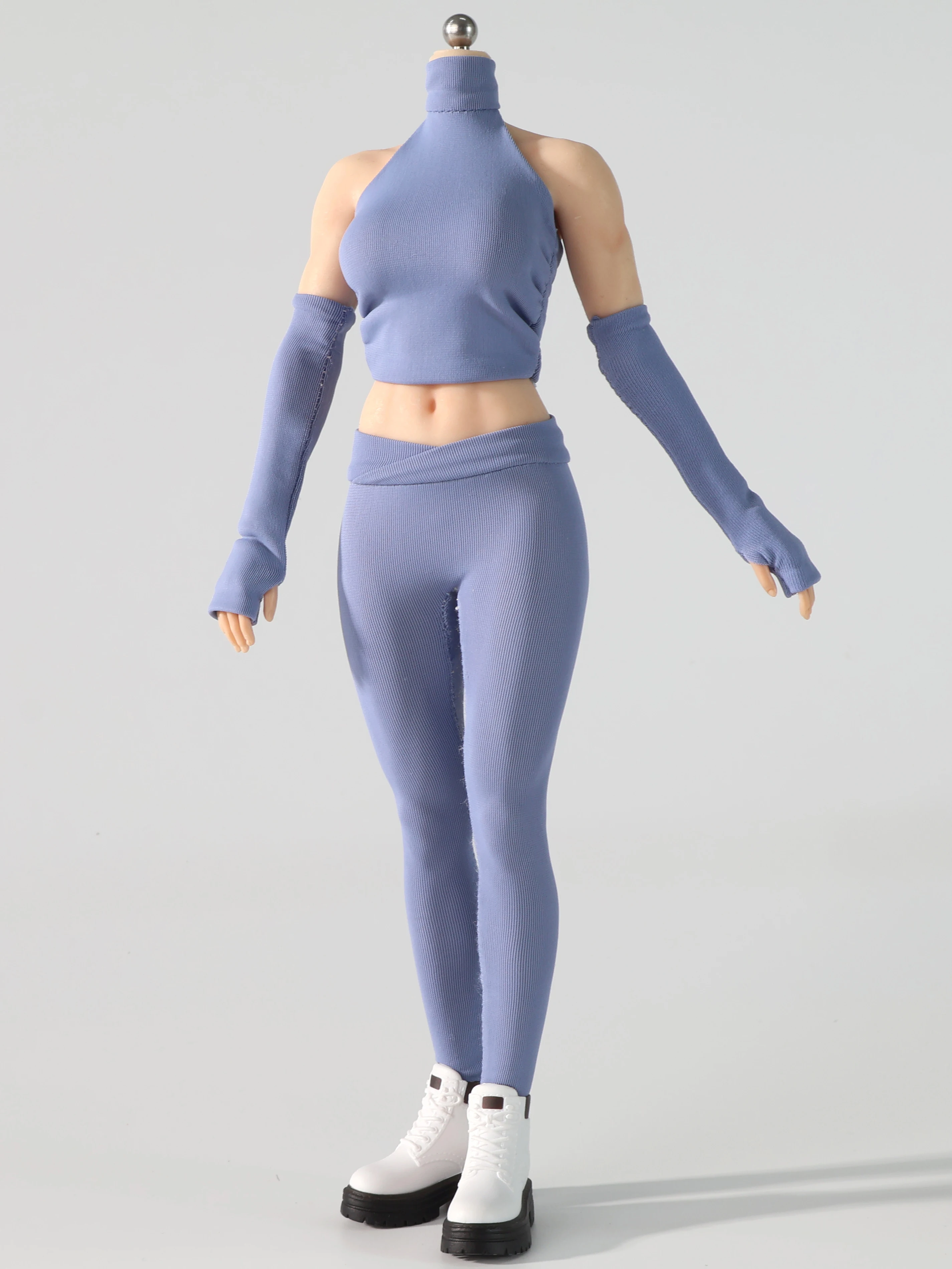 1/6 Maßstab Weibliches Yoga-Outfit-Set mit Kapuzenjacke, Kleidung, Zubehör für 12-Zoll-Weibliche Actionfiguren-Körper – Detail 6