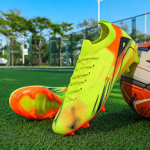 New Men's Football Boots Non-Slip Soccer Shoes Cleats Training FG Top Quality Sneakers Wholesale Drop Shipping Unisex Adult