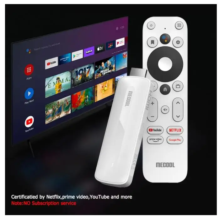 MECOOL KD5 Android 11 TV Stick with Dolby Audio 1GB+8GB Google Certified Google TV Stream Media Receiver Stick Home Media Player
