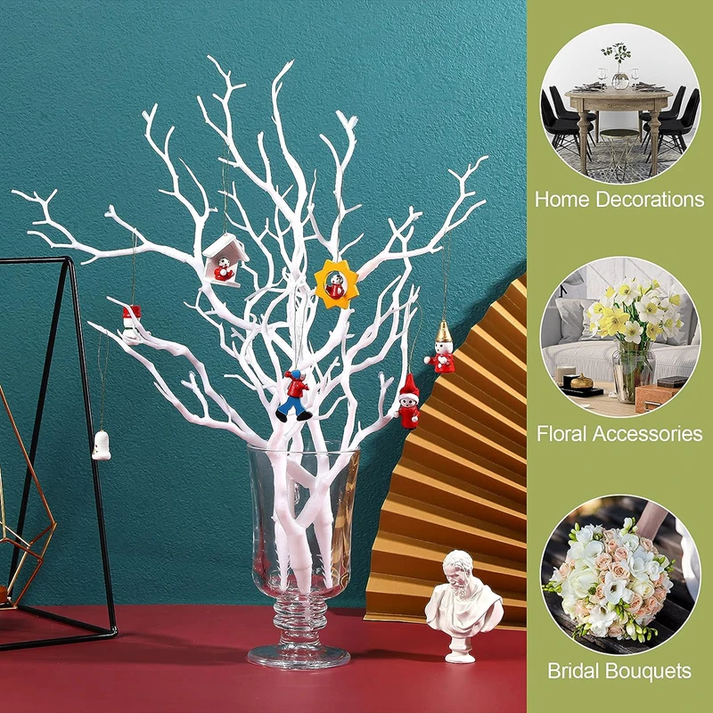 Picture 4: Plastic Branches Artificial Fake Antler Shaped Tree Branch Decorative Plants Twigs Branch for Home Christmas Wedding Table Decor