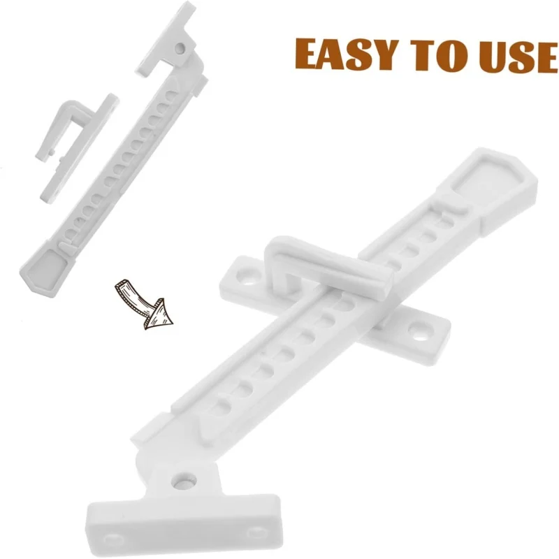 New Outward Opening Window Limiter Latch Stopper Locator Child Safety Lock ABS Wind Brace Fixator Casement Window Support Catch