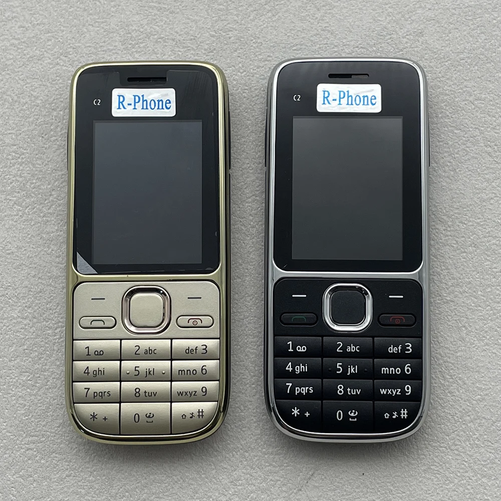 Original C2 C2-01 GSM 2G 3G Mobile Cell Phone Support Hebrew & Russian & Arabic Keyboard Unlocked Cellphone