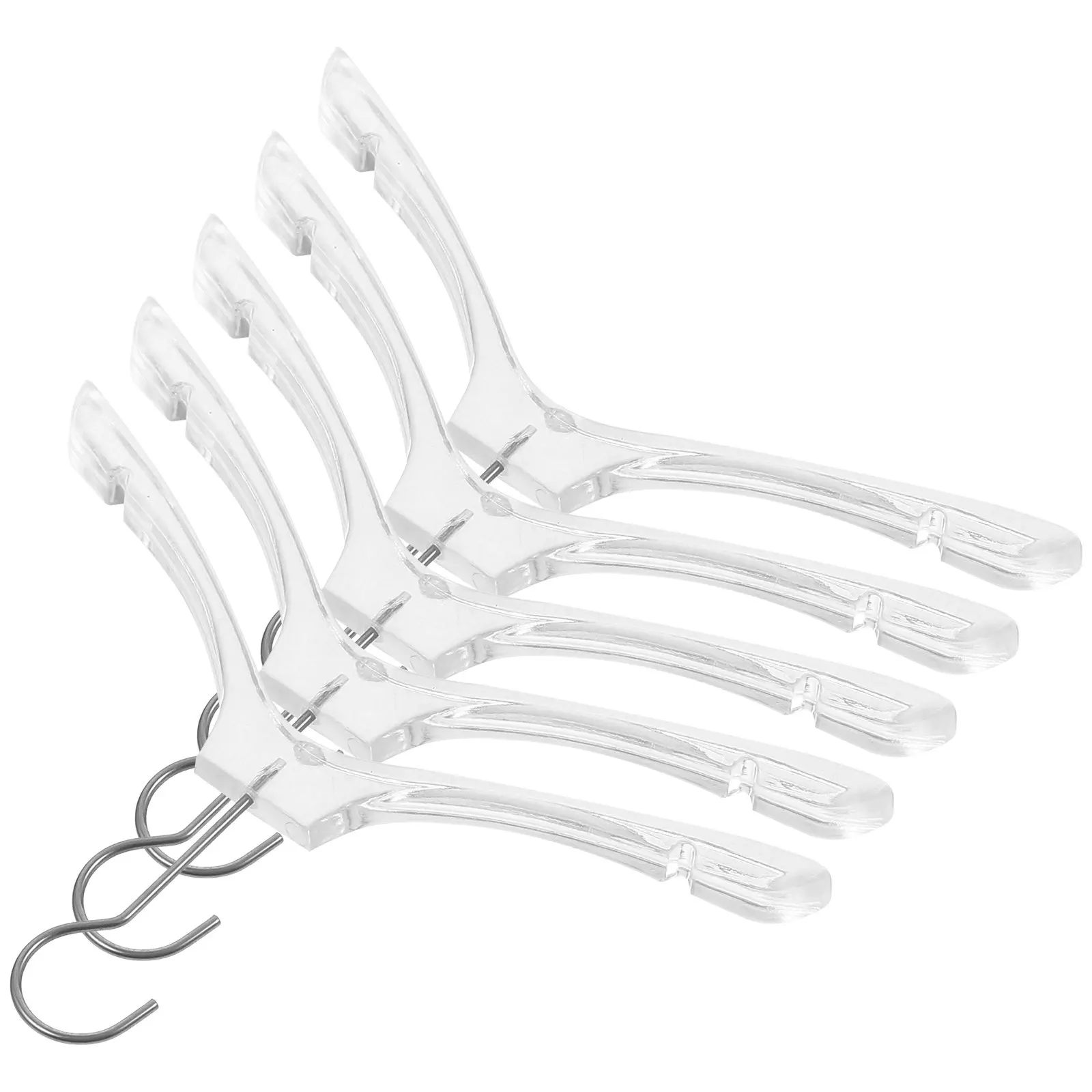 

Набор из 5 миниатюрных вешалок для дома: пластиковые и металлические мини-вешалки для одежды, органайзер для гардероба, подставка для демонстрации