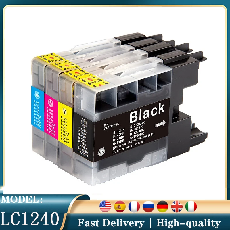 vilaxh LC1240 LC73 LC75 LC12 LC1280 Ink cartridge For Brother MFC J430W J825DW J5910DW J625DW J6510DW J6710DW J6910DW J6710DW