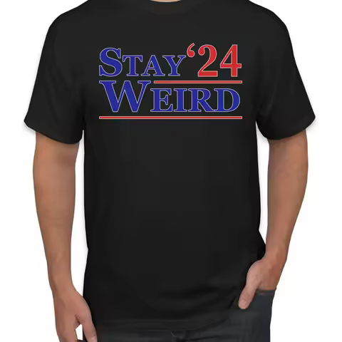 Stay Weird 2024 Funny MAGA Retro Republican USA Election Men T Shirt
