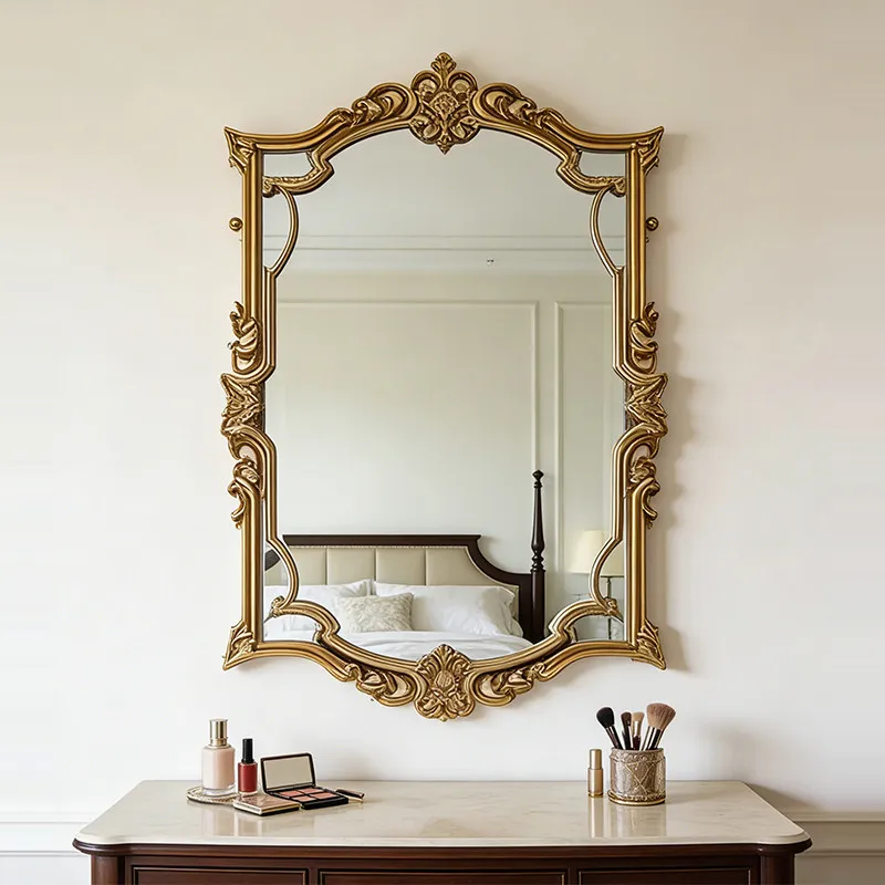 Big Funky Mirror Hanging Luxury Items Bathroom Bedroom Girls Men Xenomorph Modern Mirror Living Room Espelhos Home Products