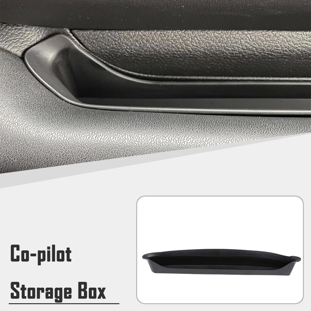 Car Front Interior Co-pilot Grab Handle Armrest Storage Box Tray for Jeep Wrangler JL JT Gladiator 2018 2019 2020 2021 2022 2023