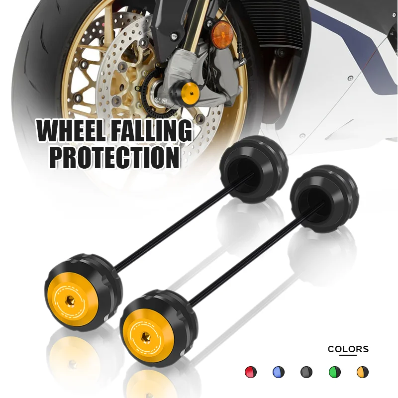 

Motorcycle Accessories For RSV4 FACTORT rsv4 factort 2008-2015 Front & Rear Wheel Axle Slider shock Falling Protection Pad