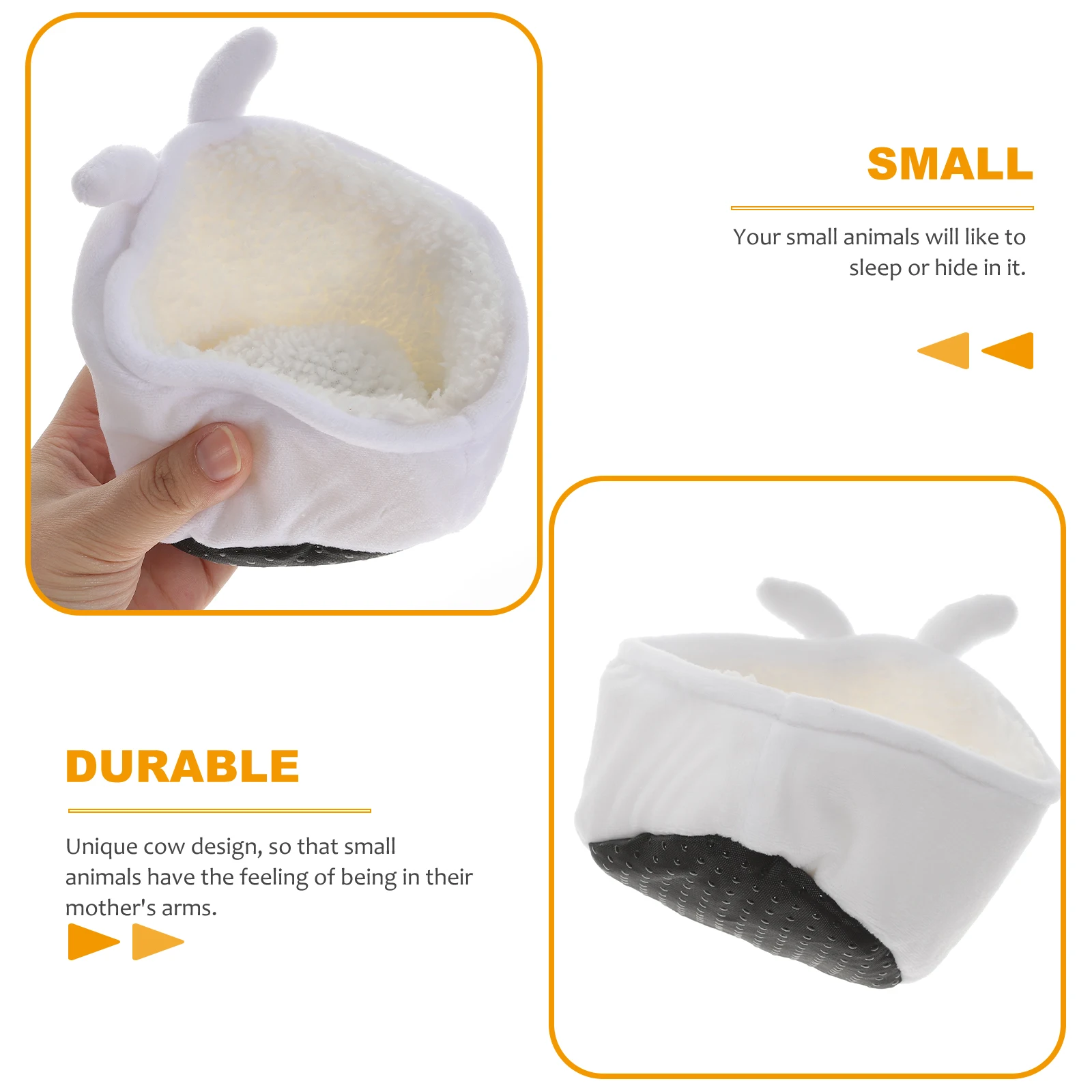 

Cotton Nest for Hamsters Warm Cozy Hideout Durable Breathable Pet Bed Small Animal House Comfortable Safe Decorative Hut