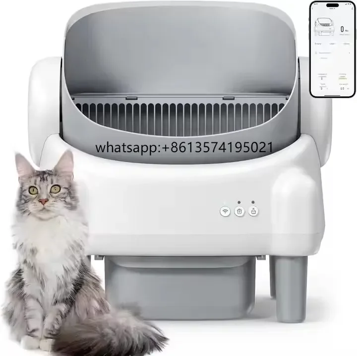 

TdOpen Top WiFi Connection Ultra-quiet Smart Cat Toilet APP Control Self Cleaning Automatic Cat Box Pet Product