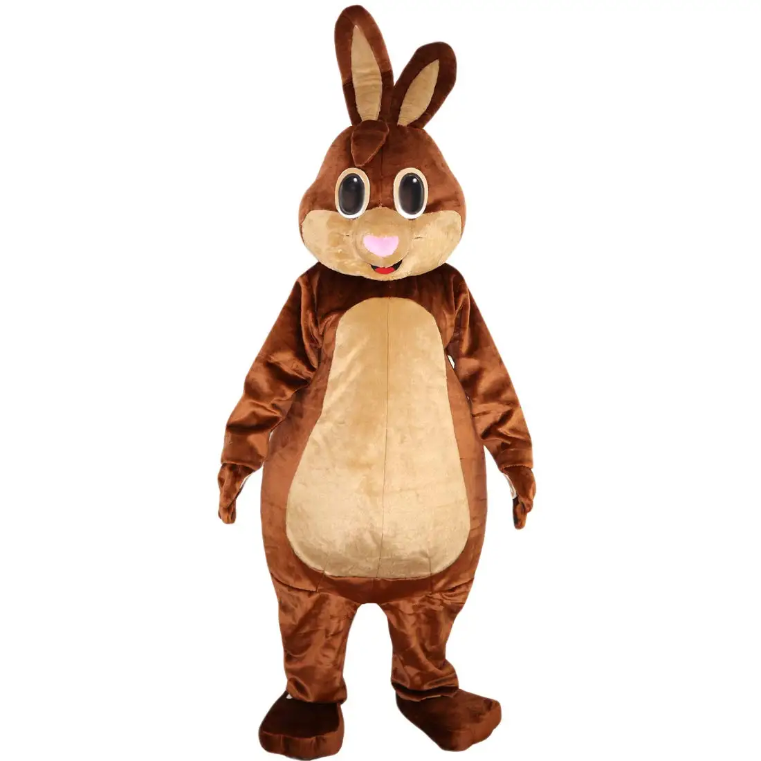 Plush Rabbit Mascot Costume Cute Bunny Animal Cosplay Suit Cartoon Character Clothes for Unisex Adult Business Mascot Easter