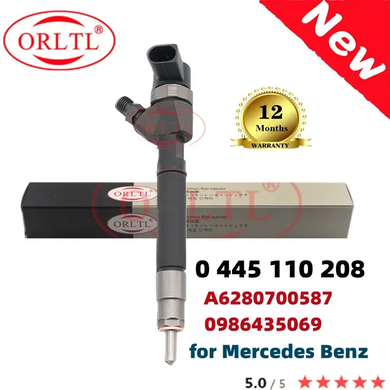 

Genuine 0445110208 0 445 110 208 6280700587 for Mercedes-Benz 0986435069 Common Rail Diesel Injector