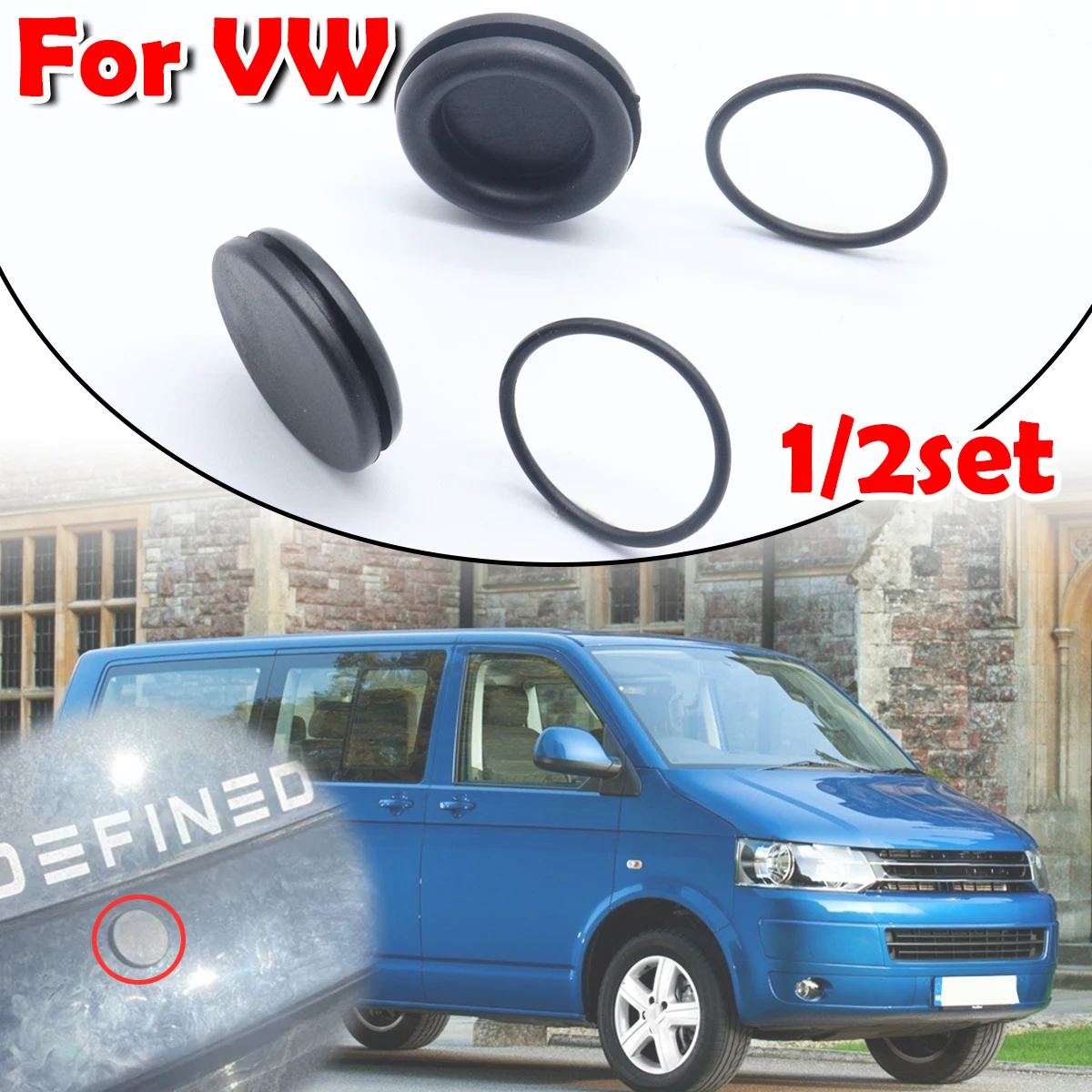 

Rear Windshield Wiper Arm Rocker Delete Bung O Ring Rubber Grommet Plug For VW Caravelle T5.2009 - 15 Scirocco Cap Accessories